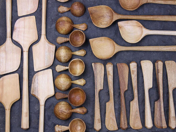 A view of part of The Hewn Spoon Collection A view of part of The Hewn Spoon Collection