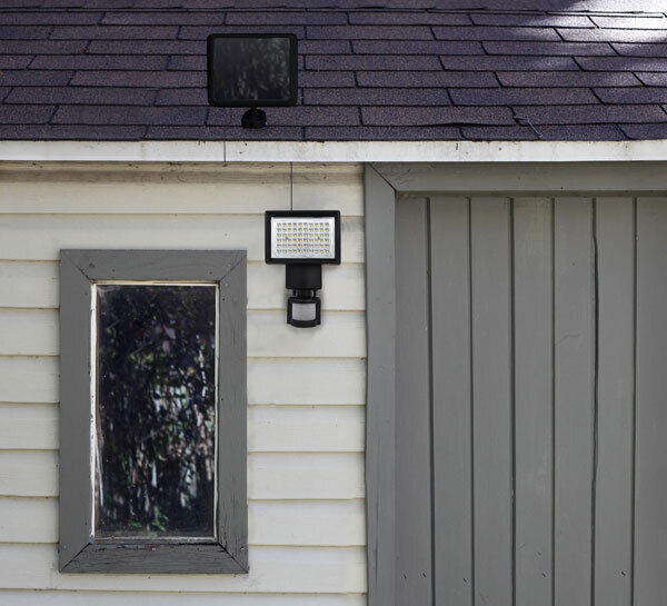 Solar powered high decibel sirens with flashing strobes can be added to most standard systems, €62.64, ultrasecure.ie, with tripped solar 100-150 LED security lighting starting around €30. Solar Force unit from €120, Amazon.