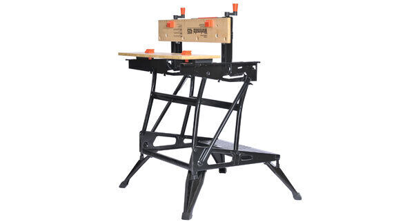 Black and Decker folding benches from €30, Argos and suppliers nationwide. Use a large upward thrusting hook to hang them safely