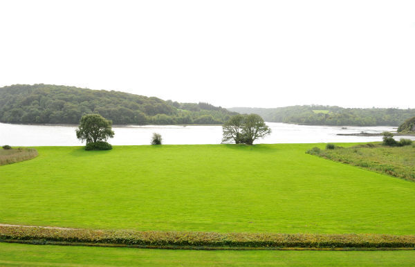 The view onto the Blackwater at Ballynatray House, Youghal, Co Cork.
