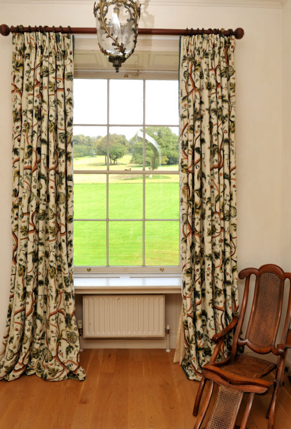 A view over the parkland from a ground floor window.