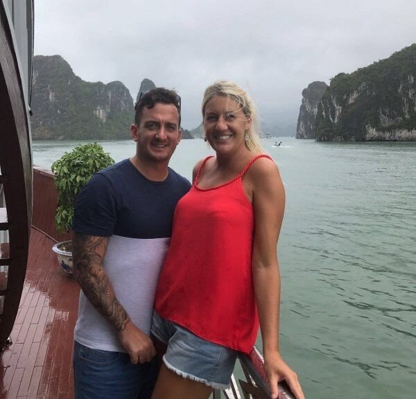 John McGuirk and his wife Jo both work in the travel industry and opted for an adventure-based honeymoon, above.