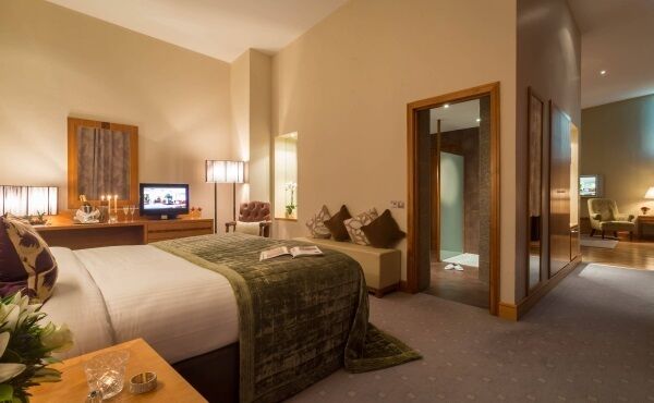 A bedroom in the four-star hotel