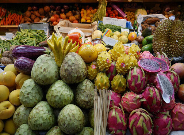 Local specialities at the Mercado Atarazanas food market.