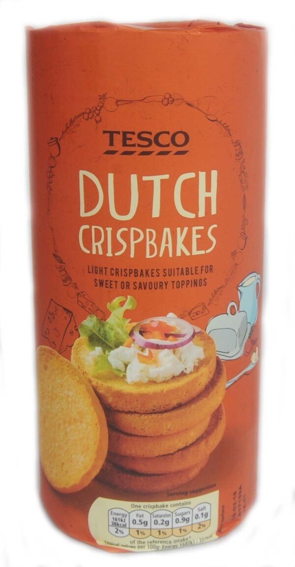 Tesco Dutch crispbakes 125g 99c Tesco Dutch crispbakes 125g 99c