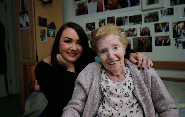 Vicki Notaro with her grandmother Phyllis Carroll. Photograph Nick Bradshaw