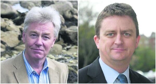 Brian Whiteside of the Humanist Association of Ireland and David Quinn of Catholic pressure group, the Iona Institute.