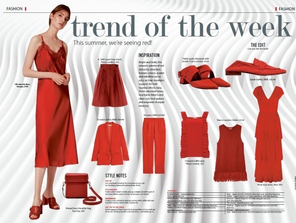 Trend of the week: Palette of red demands attention