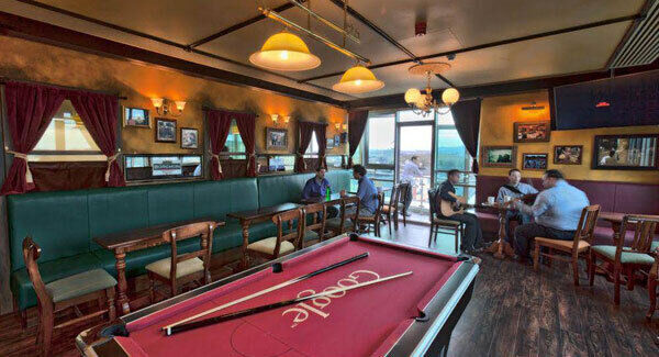 Google’s HQ in Dublin boasts trendy bar-style decor and pool tables for staff.