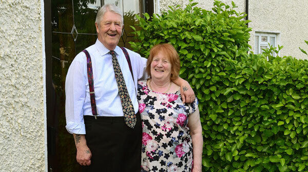 LIFE AFFIRMING: Paul Prendergast and his wife Rose. He received a kidney transplant 18 years ago and is participating in the World Transplant Games in Malaga later this month. Picture: Moya Nolan