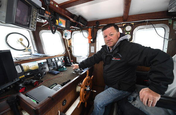 Jimmy Flannery from Dingle organises trips to see Fungie the Dolphin each day from the Dingle Marina on his boat “Steren An Mor“.