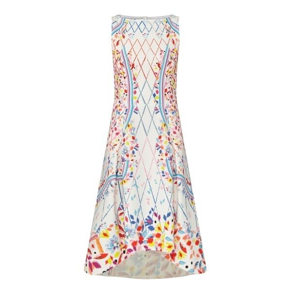 Brown Thomas Peter Pilotto printed asymmetrical dress, €860. Brown Thomas Peter Pilotto printed asymmetrical dress, €860.