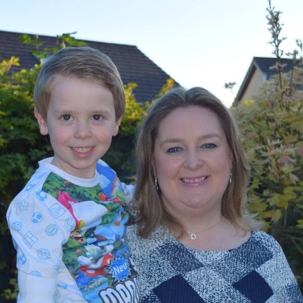 Alison Morris, with son Fionn, 5, is a member of the same Facebook group as Nicola.