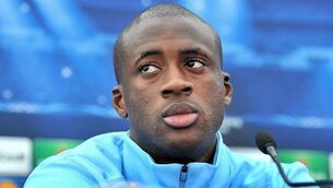 Yaya Toure bids farewell on record breaking night for Man City