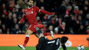 Mo Salah’s strike rate may catapult him past de Bruyne for PFA gong
