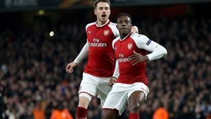 Arsenal grateful to falling idol Welbeck as Gunners see of Milan