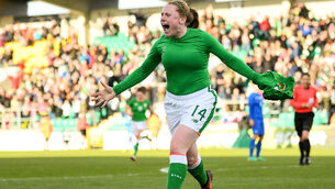 Amber Barrett keeps Ireland’s World Cup dream alive
