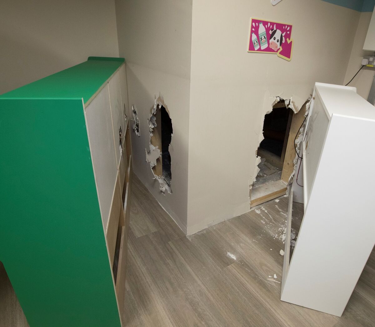 Some of the damage caused at the Share A Dream Foundation. Picture: Liam Burke/Press 22