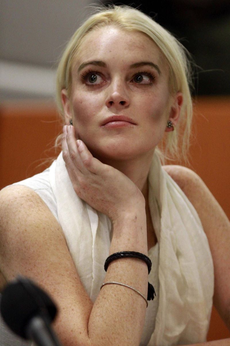 Lohan placed in custody and bailed