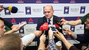 Gregor Townsend speaks to the media 24/1/2018