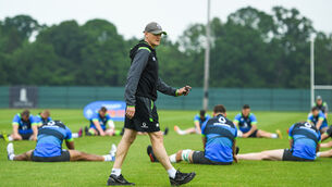Ireland Rugby Squad Training and Press Conference