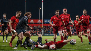 Rory Scannell scored his sides fourth try 2/12/2017