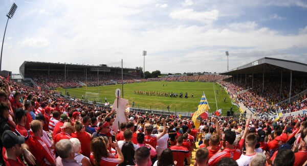 Cork and Clare march behind the band prior to the Mmunster final. Picture: Eóin Noonan/Sportsfile Cork and Clare march behind the band prior to the Mmunster final. Picture: Eóin Noonan/Sportsfile