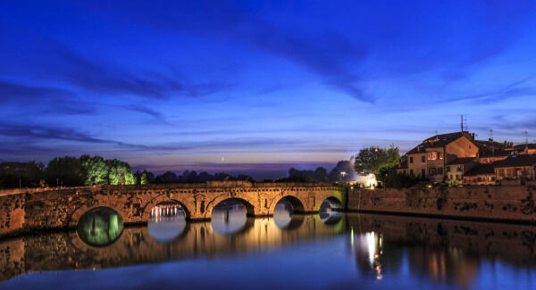 The Ponte Di Tiberi in Rimini