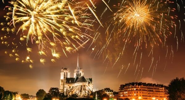 The New Year at Notre Dame in Paris The New Year at Notre Dame in Paris