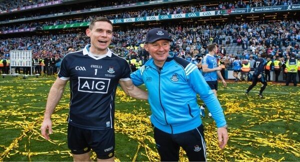 Jim Gavin and Stephen Cluxton after last year’s All-Ireland final Jim Gavin and Stephen Cluxton after last year’s All-Ireland final
