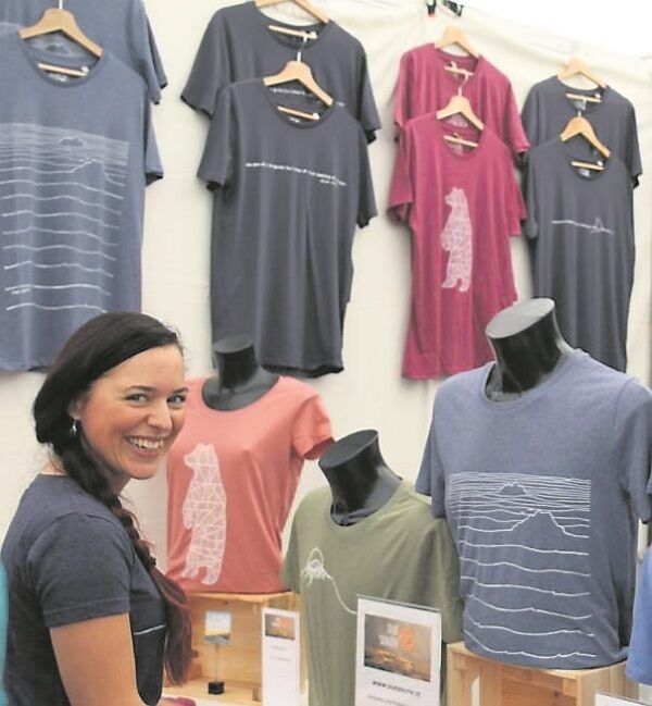 Melanie Mondini of Due South, who have designed a Fastnet Rock t-shirt made from recycled plastic bottles and organic cotton