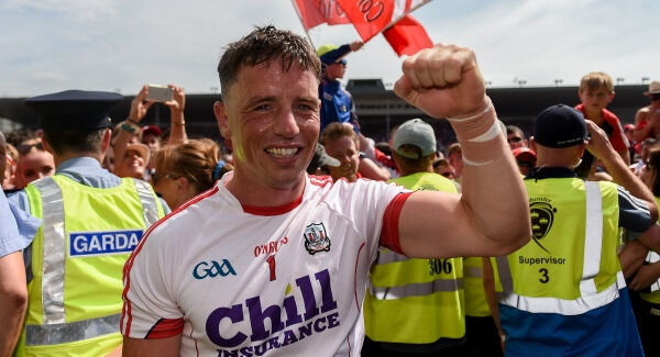 Cork goalkeeper Anthony Nash celebrates after winning the Munster final where the Rebels beat Clare in Thurles