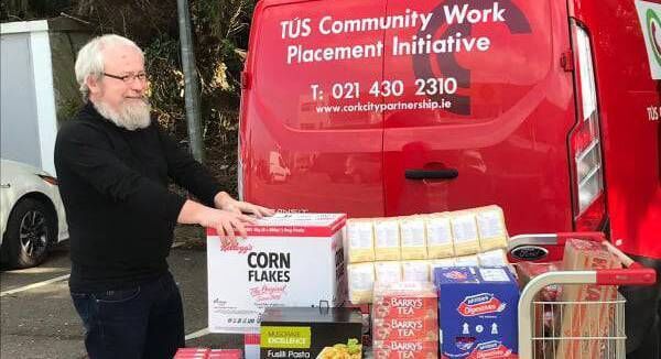 Tom Hosford getting things ready for a delivery.