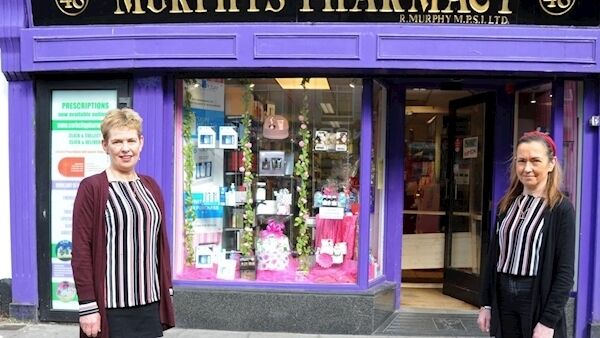 Rose Murphy, (left) co-owner, Murphy’s Pharmacy, North Main Street, Cork, and Clodagh O’Sullivan, pharmacy technician at the pharmacy. Picture Denis Minihane.
