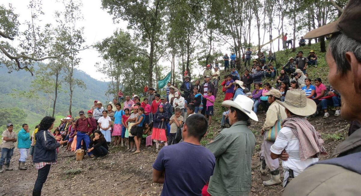 Berta Cáceres at work. She was passionate about defending the environment, protecting and rescuing Lenca culture, and improving living conditions.