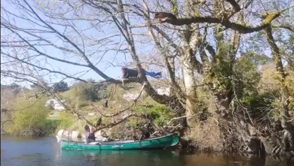 Cork kayakers row in on riverbank cleanup