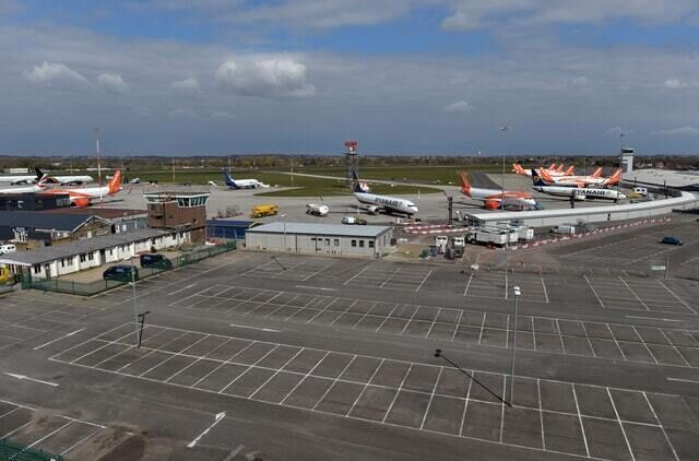 The pandemic has seen airport car parks stand empty as flights are cancelled and passengers stay away (Nick Ansell/PA)