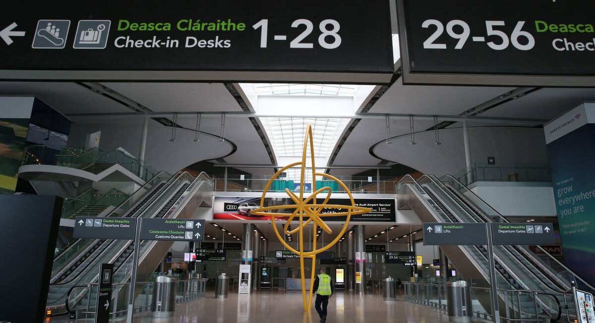 Dublin Airport during the Covid-19 Pandemic. Traffic through Irish airports fell by 85% in April. Picture: Stephen Collins/Collins Photos