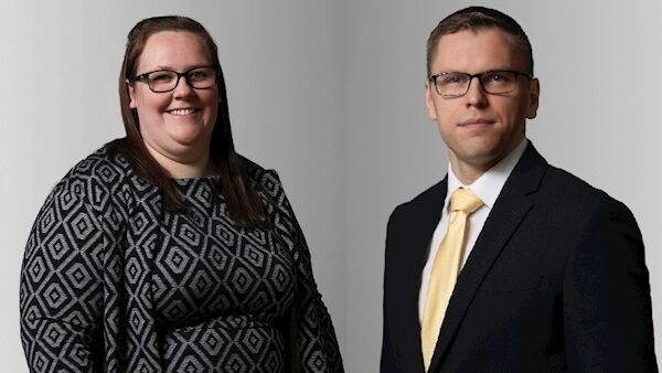 Ashling Maguire, Carl Donnelly, new associate directors with Smith & Williamson.