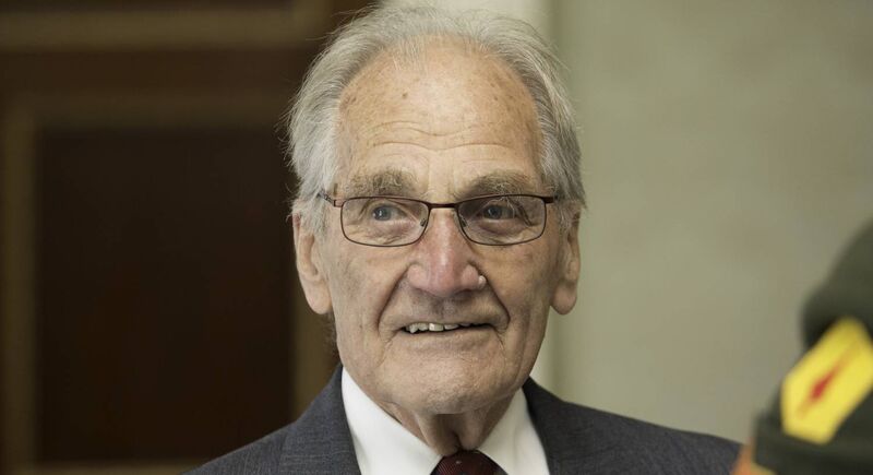 Dr. Tiede Herrema during a meeting with President of Ireland Michael D Higgins in Aras An Uachtarain at The Phoenix Park, Dublin. Photo: Gareth Chaney Collins