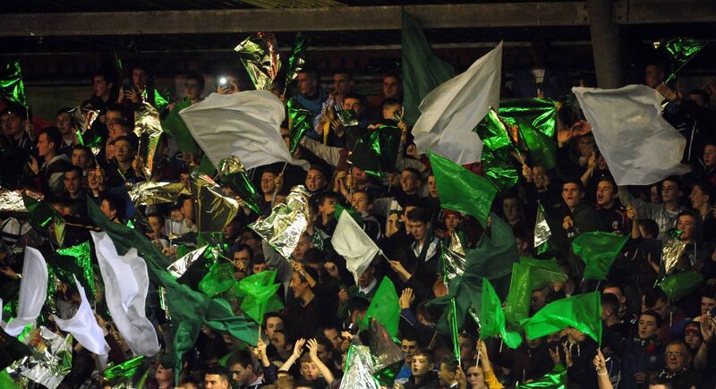 Cork City fans in full colour at Turner's Cross. Picture: Eddie O’Hare