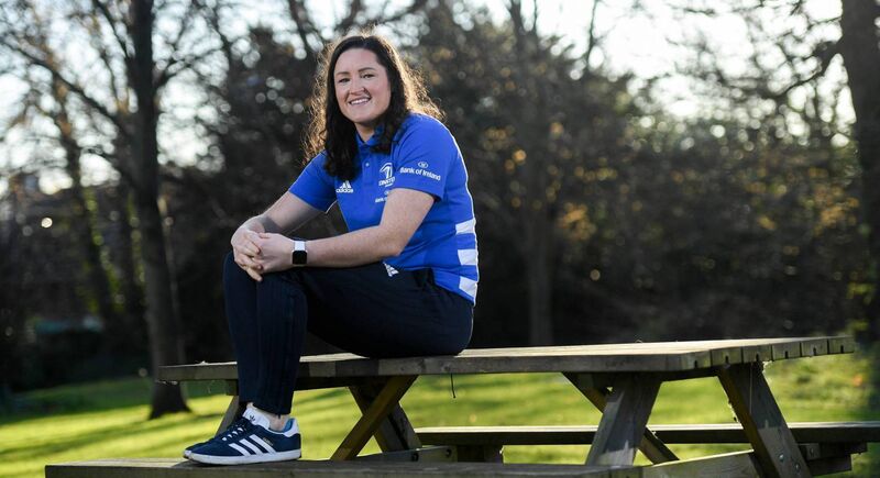16 December 2019; Hannah O'Connor poses for a portrait following a Leinster Rugby Women's press conference at Leinster Rugby Headquarters in UCD, Dublin. Photo by Ramsey Cardy/Sportsfile