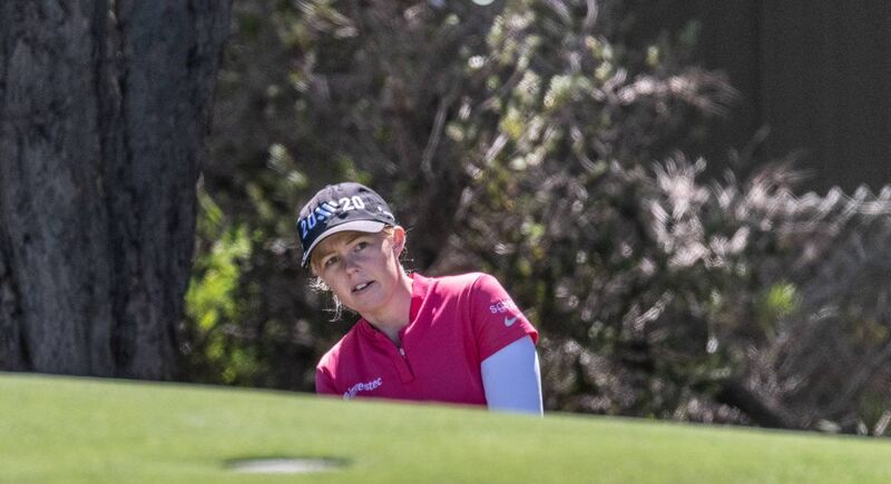 ADELAIDE, AUSTRALIA - FEBRUARY 16: Stephanie Meadow of Northern Ireland watches her putt from the 1st green during day four of the 2020 ISPS HANDA Women’s Australian Open at Royal Adelaide Golf Club on February 16, 2020 in Adelaide, Australia. (Photo by Sue McKay/Getty Images)