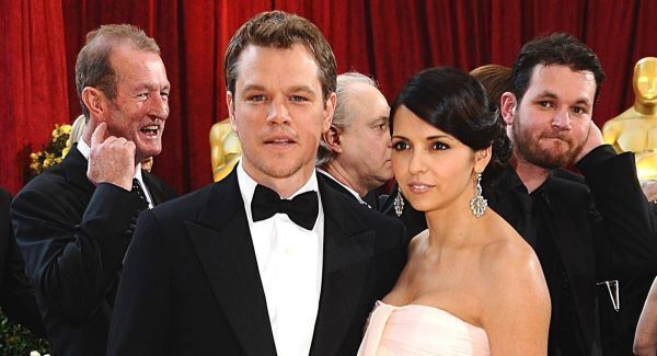 Matt Damon with wife Luciana Matt Damon with wife Luciana