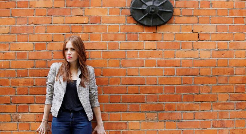 Fashion Stylist Angela Scanlon pictured on Chantam St Dublin. Picture: James Horan
