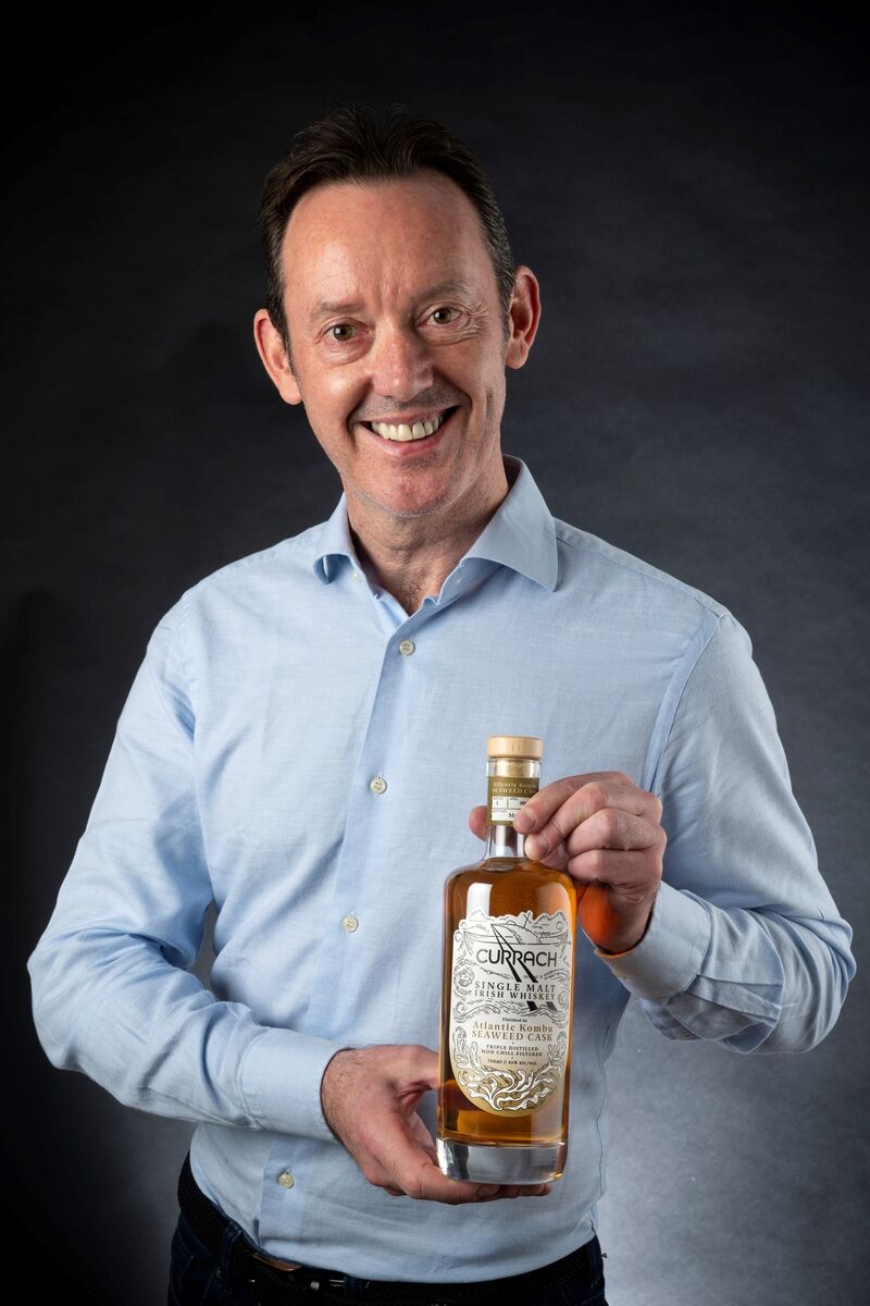 Origin Spirits MD Patrick Shelley with his new single malt Irish whiskey, Currach.