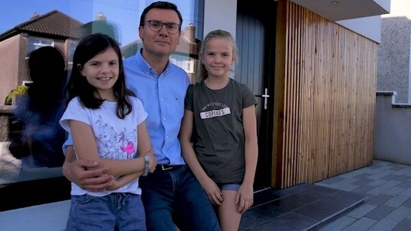 Architect Loic Dehaye lives in Cork with his two daughters.