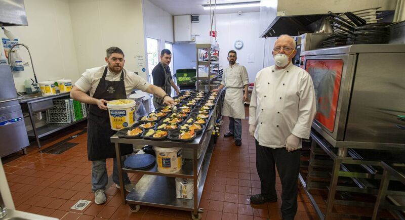 Meals on Wheels Tralee are working flat out as the coronavirus pandemic takes hold of the Country. Volunteers deliver dinners around Tralee each day. Picture: Domnick Walsh