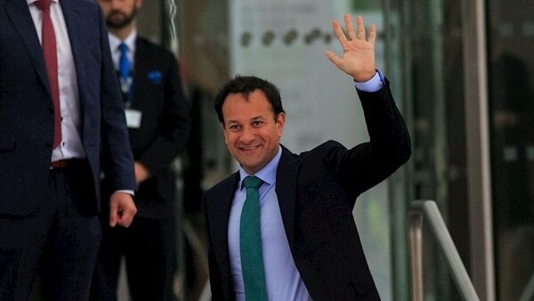 Leo Varadkar, pictured outside the Convention Centre today.
