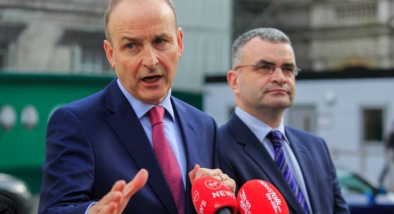 Taoiseach Micheál Martin Fianna Fáil deputy leader Dara Calleary. Taoiseach Micheál Martin Fianna Fáil deputy leader Dara Calleary.
